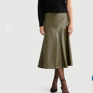 Harley vegan leather skirt